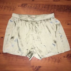 Satin Drawstring Shorts